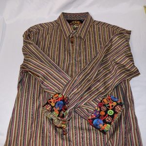 Robert Graham Men's Shirt Multi-color Sz XL